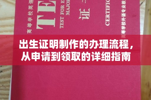 延津出生证明制作的办理流程，从申请到领取的详细指南